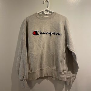 Champion grey crew neck